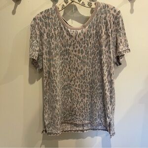 Free People Cheeta Print T-shirt